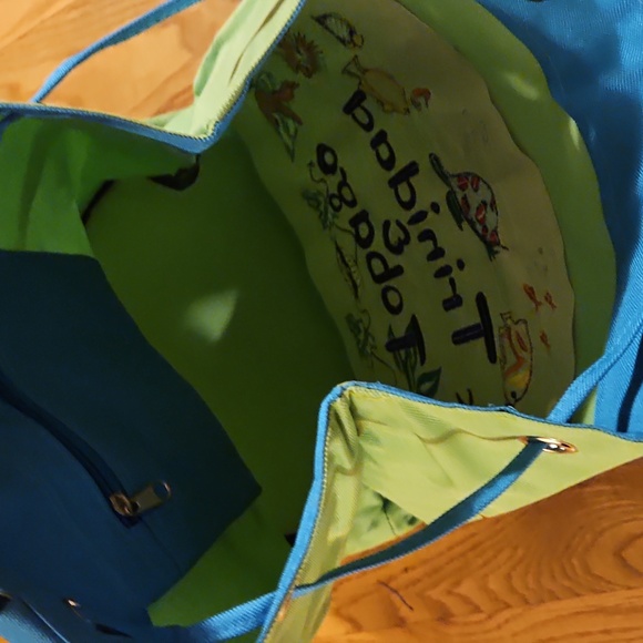 Trinidad & Tobago  Green Drawstring Bag New Fish Tropical Backpack - Picture 7 of 8